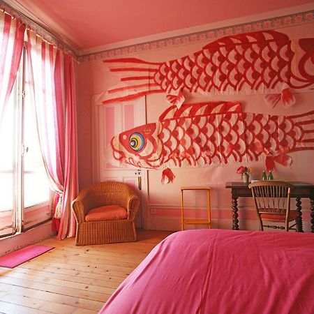 La Villa Louis, La Chambre Rose, Maison D'Hotes Vue Mer, Lion-sur-Mer Luaran gambar